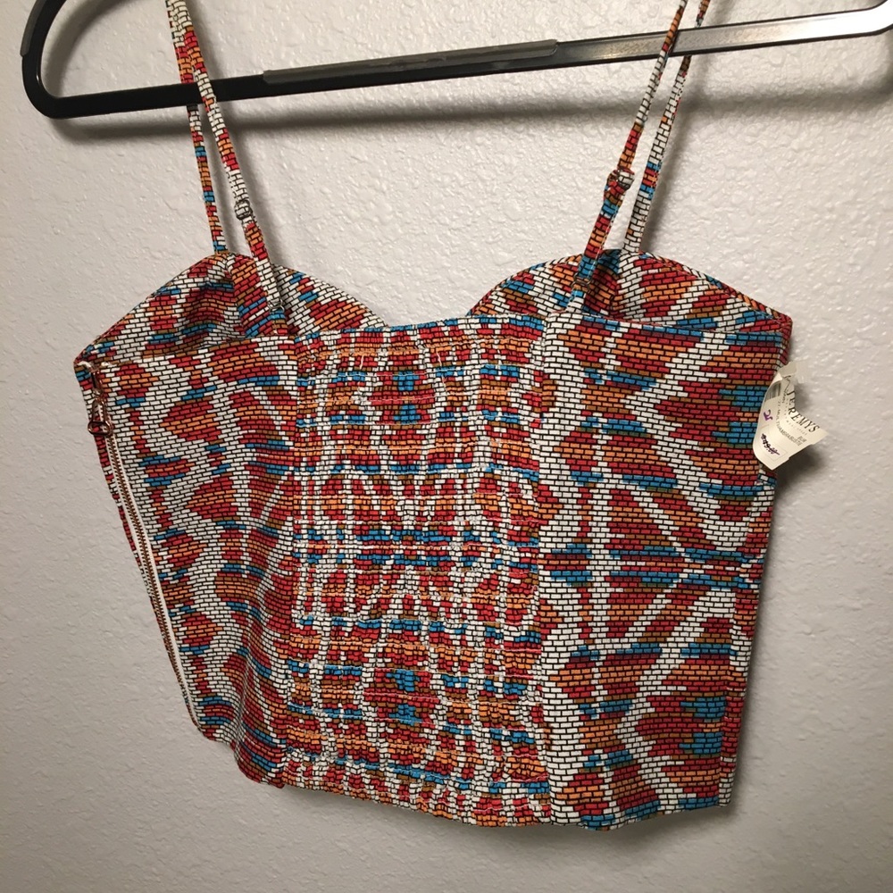 Cropped, Cotton bustier - Picture 2 of 6